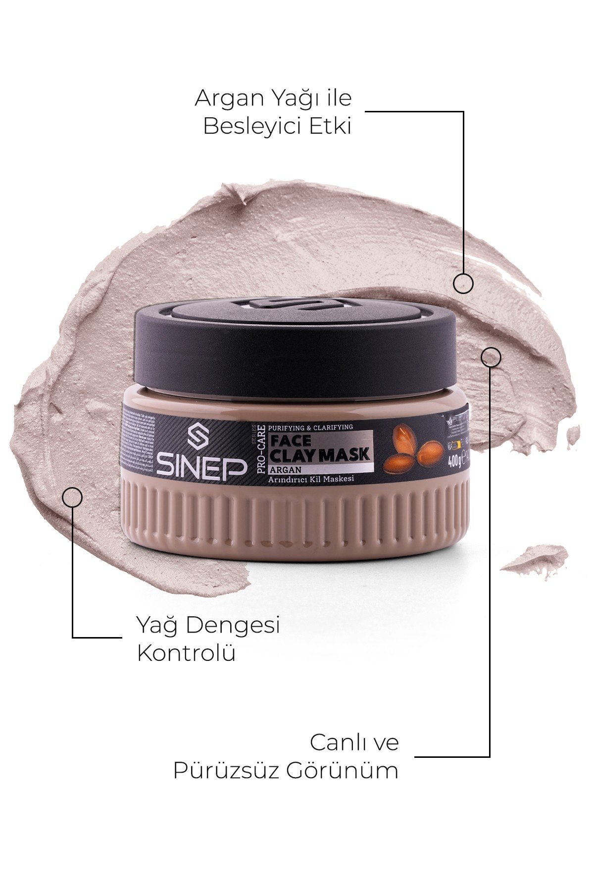 SINEP ARINDIRICI KİL MASKESİ