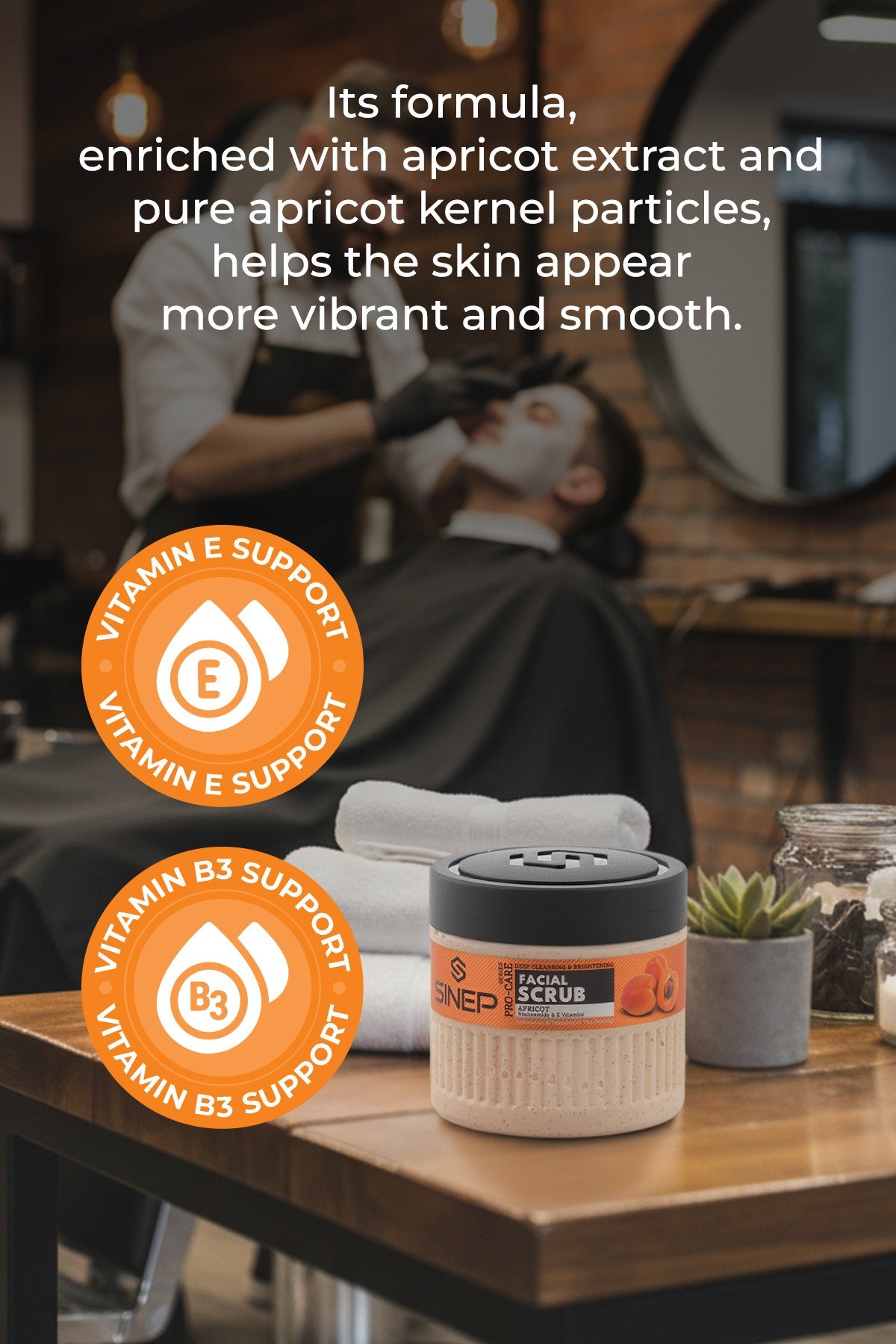 SINEP BRIGHTENING & CLEANSING FACE SCRUB