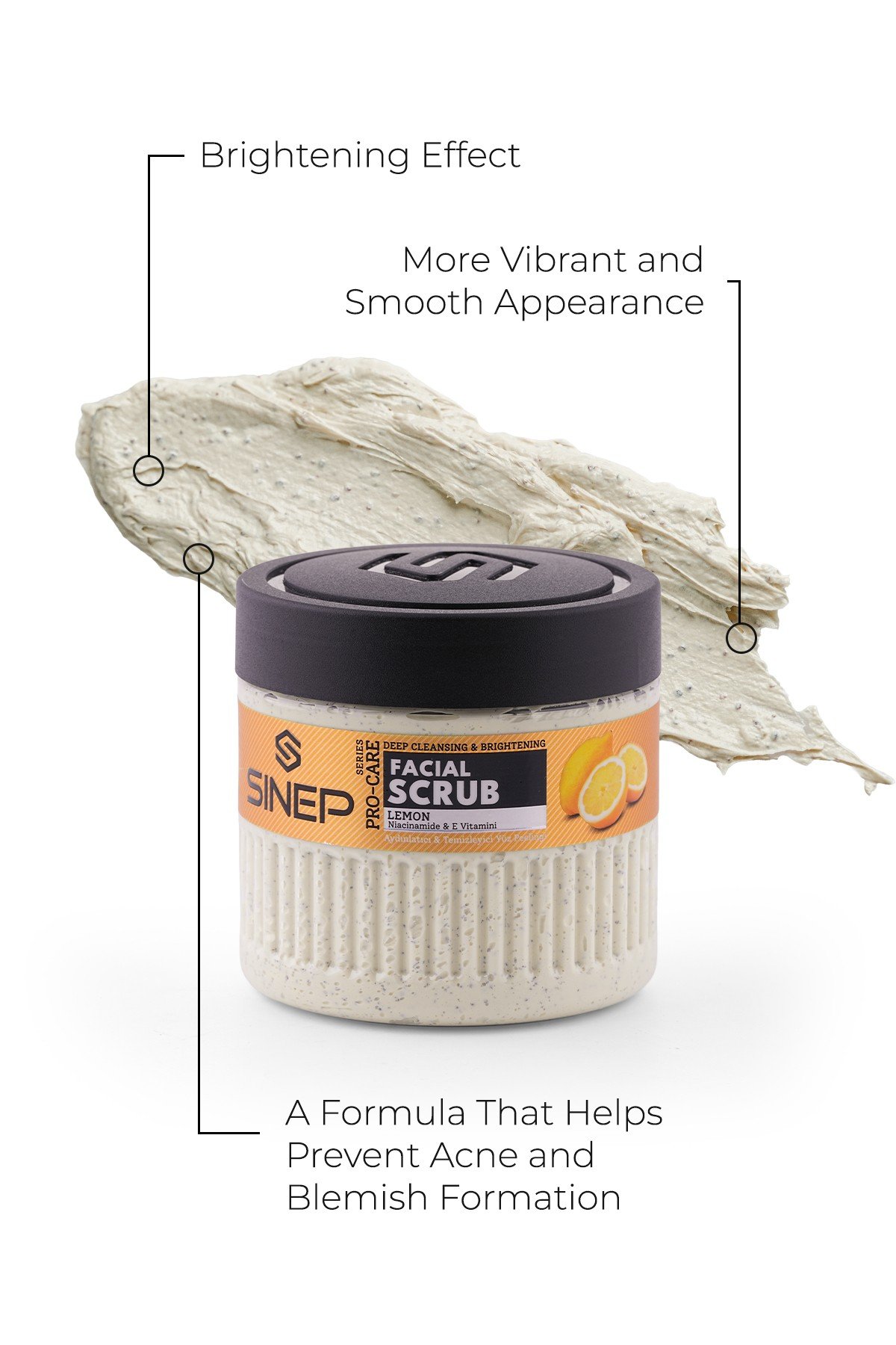 SINEP BRIGHTENING & CLEANSING FACE SCRUB