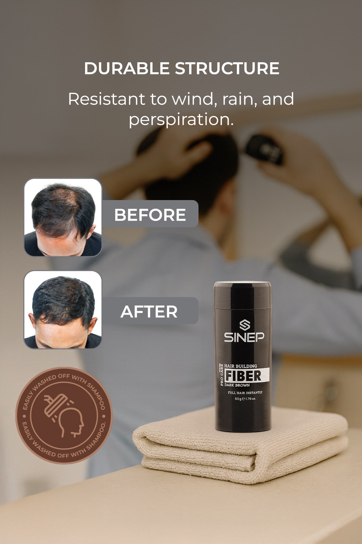 SINEP HAIR BUILDING FIBERS