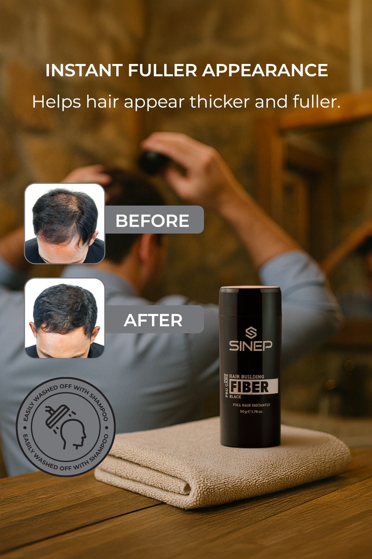 SINEP HAIR BUILDING FIBERS