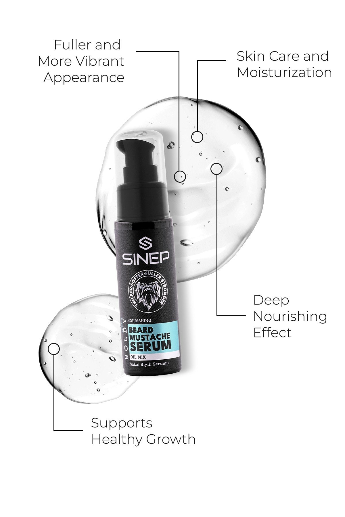 SINEP BEARD & MUSTACHE SERUM