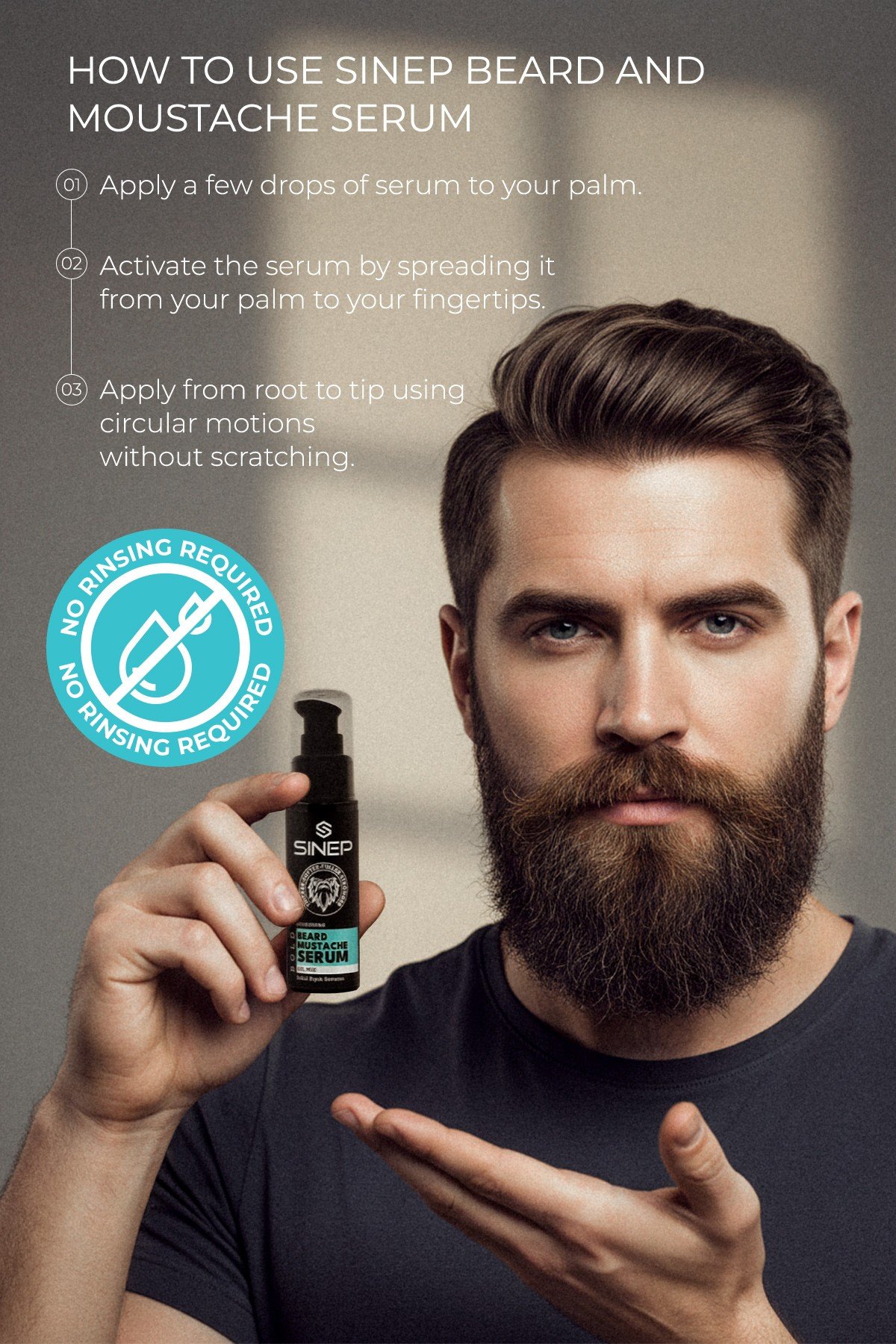SINEP BEARD & MUSTACHE SERUM