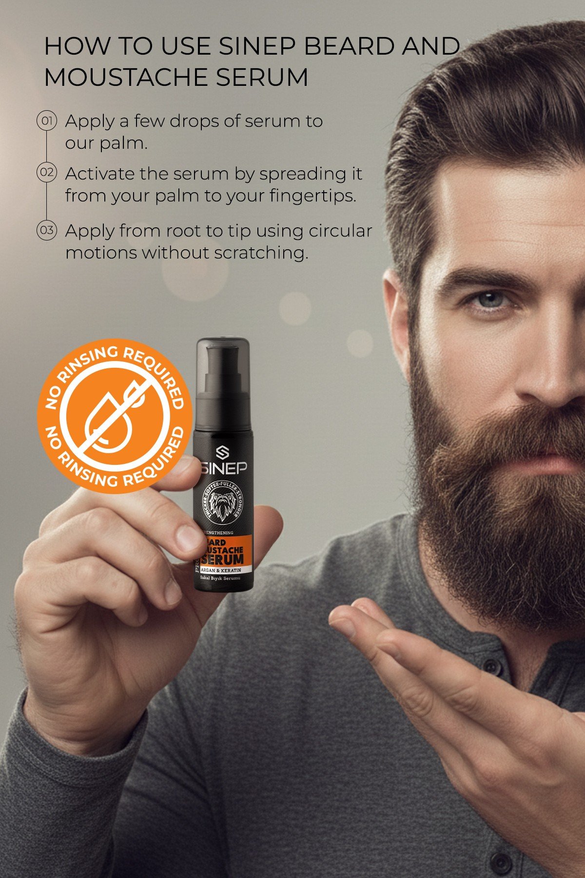 SINEP BEARD & MUSTACHE SERUM