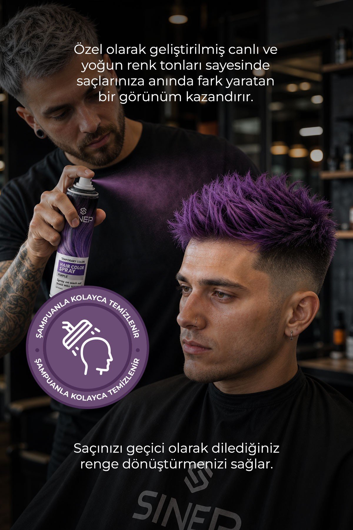 SINEP RENKLİ SAÇ SPREYİ