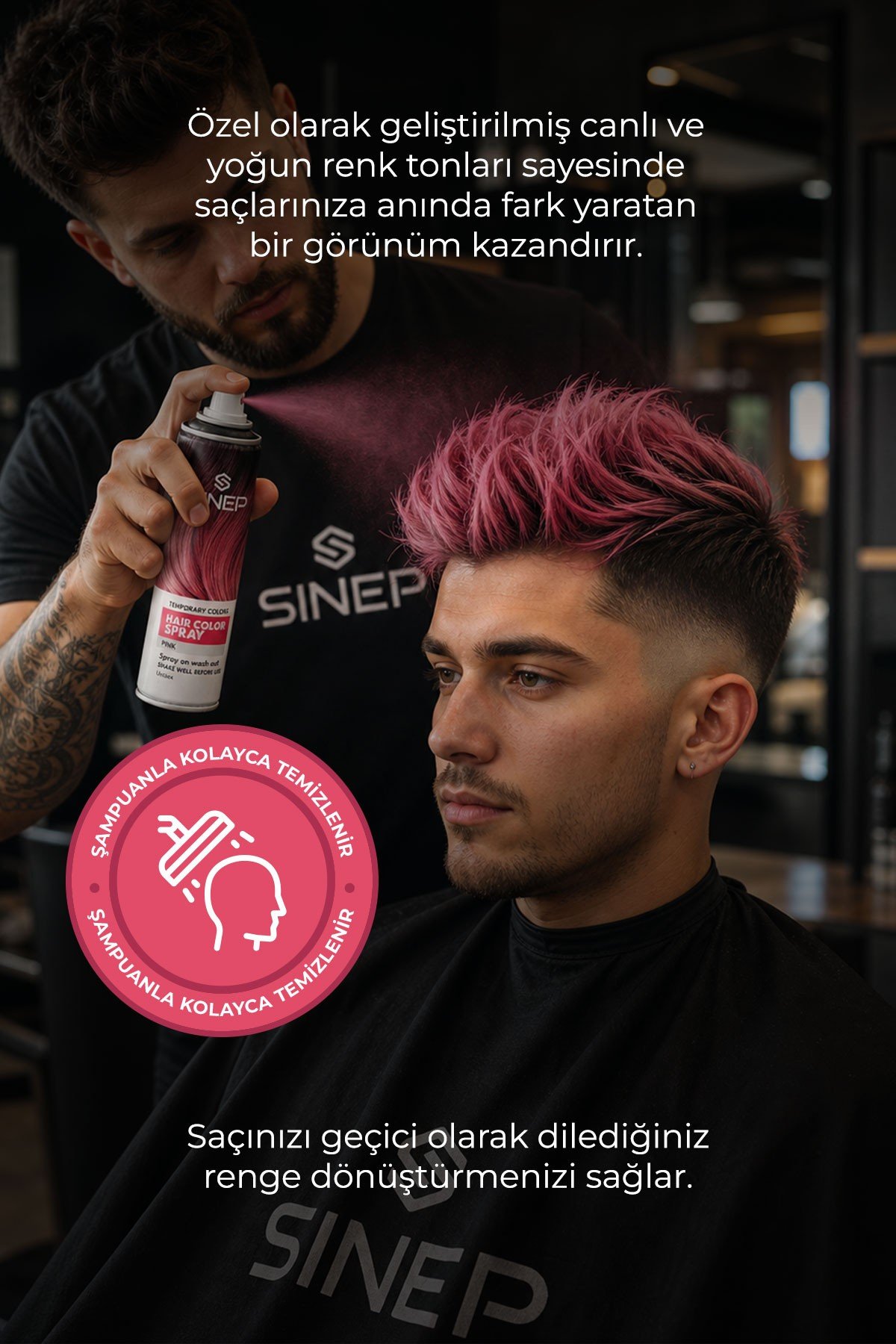 SINEP RENKLİ SAÇ SPREYİ